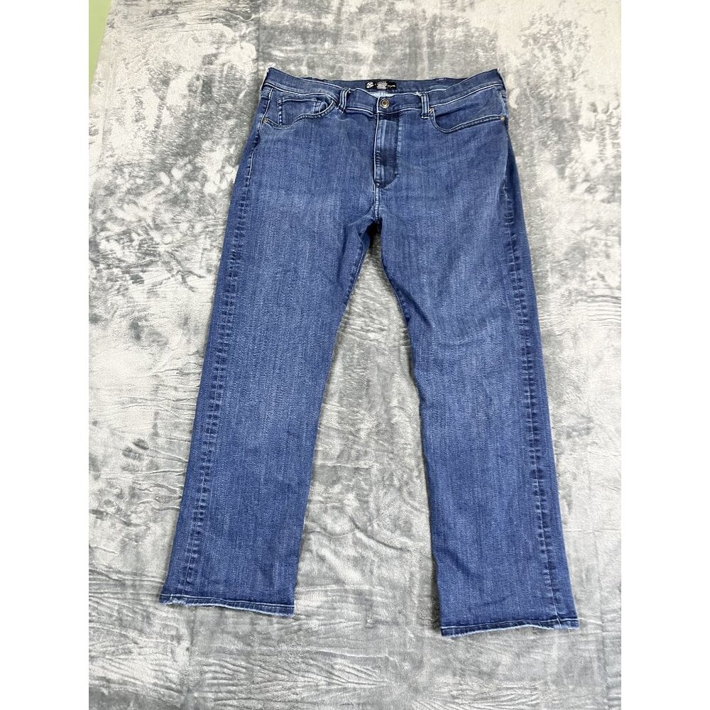 CXL By Christian Lacroix Mens Blue Straight Fit Denim Jeans Size 38x30